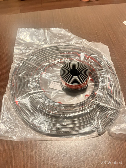Self-Adhesive Rubber Seal Strip, 20 ft Roll, Black (Door, Window, Car), Z3-01115, view 3