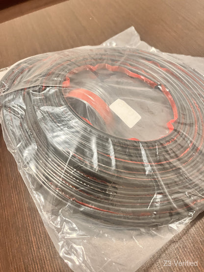 Self-Adhesive Rubber Seal Strip, 20 ft Roll, Black (Door, Window, Car), Z3-01115, view 4