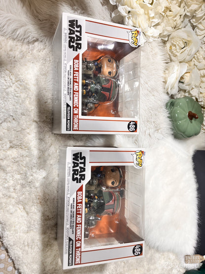Funko Pop! Moment Star Wars: Boba Fett & Fennec Shand on Throne #486, Z3-01126, view 2